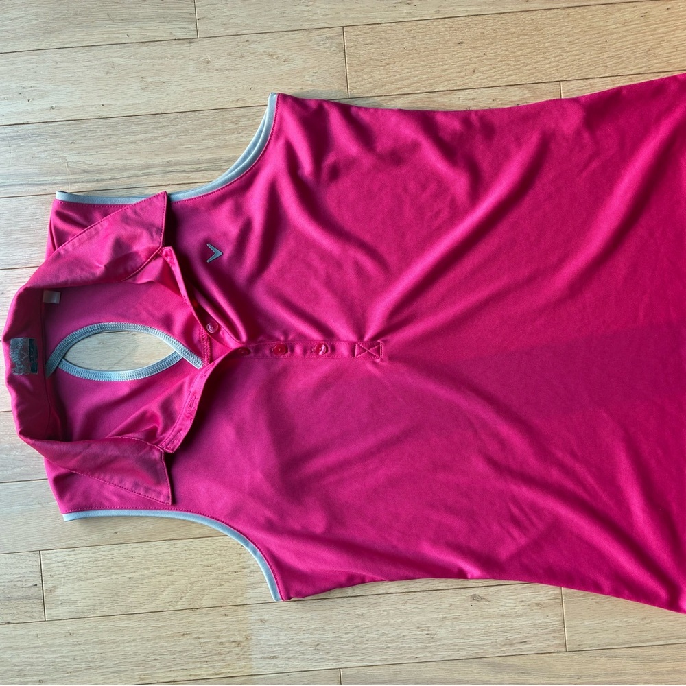 Callaway Pink Sleeveless Tank Top